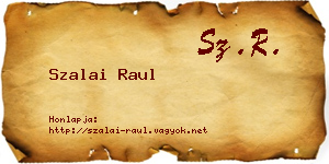 Szalai Raul névjegykártya